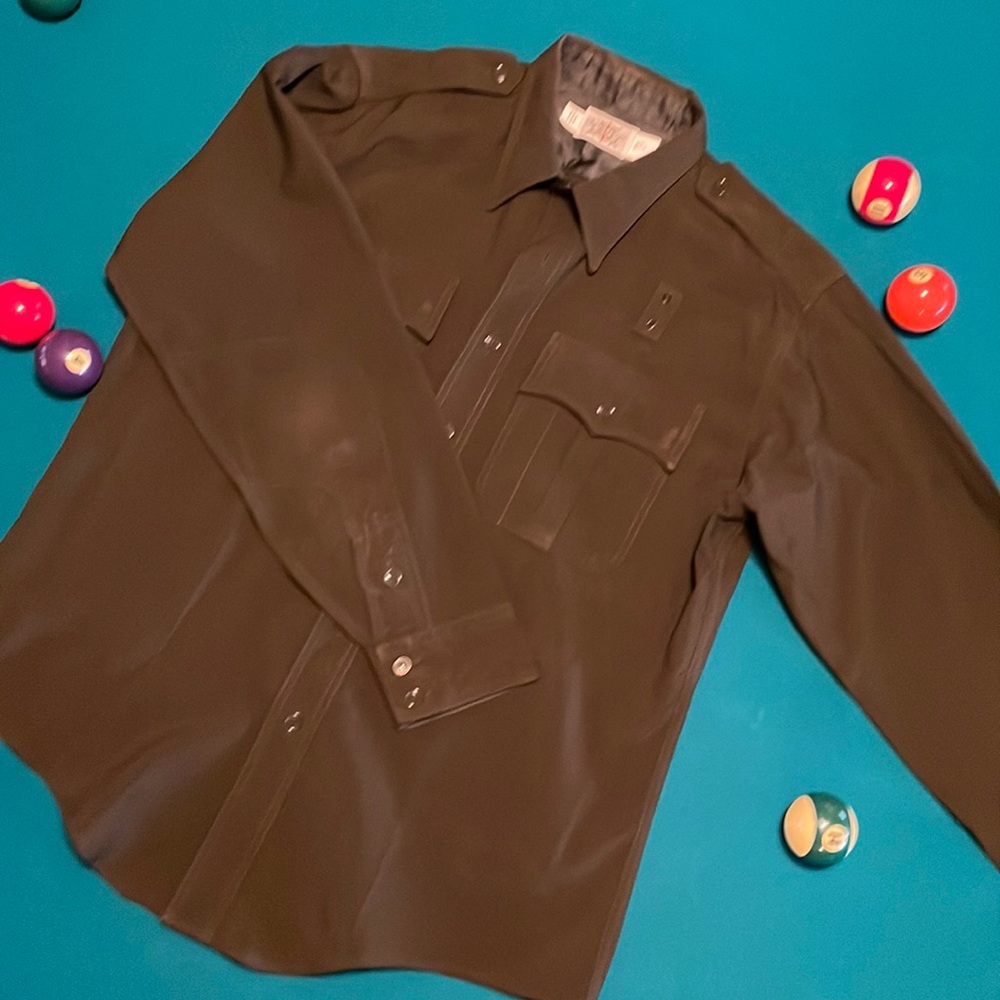 (17.5x37) Conqueror Wool Fatigue Dress Shirt